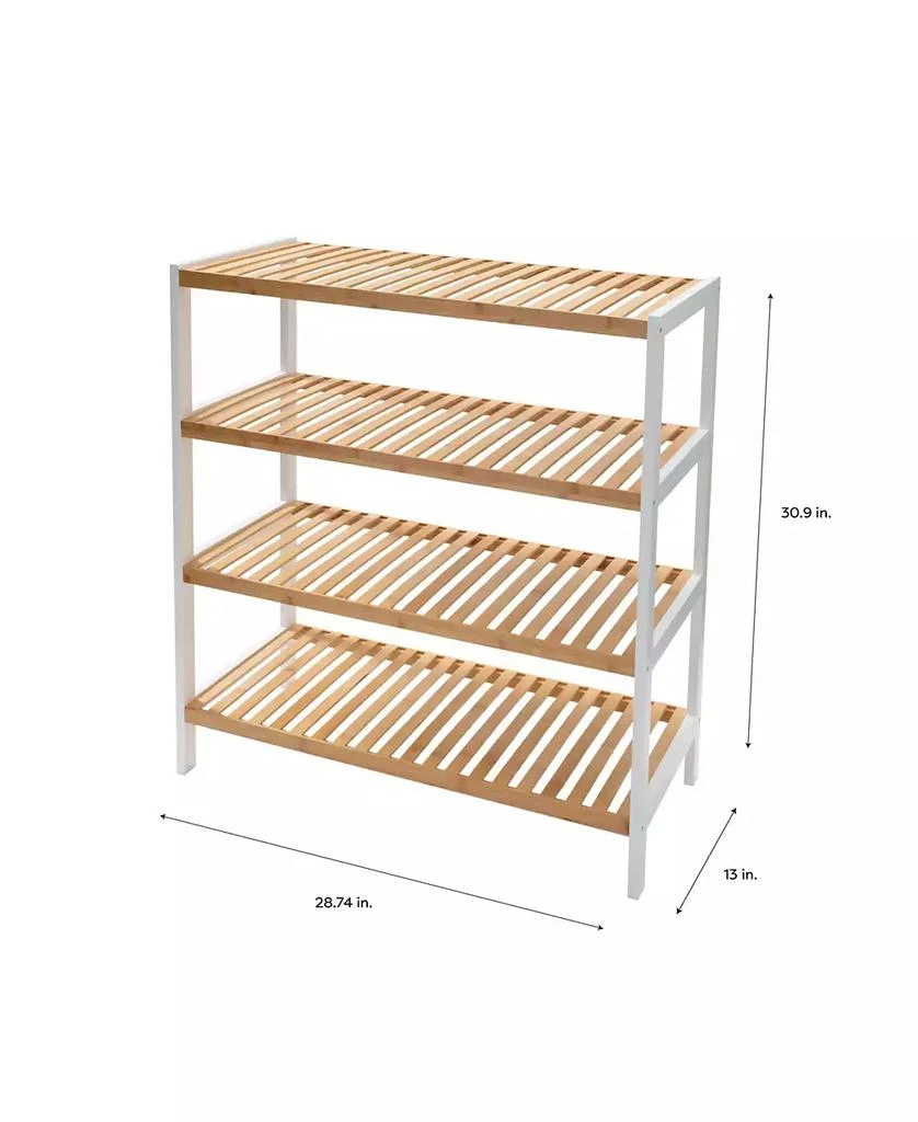 商品Organize it All|4 Tier Sonora Bamboo Shelf,价格¥790,第3张图片详细描述