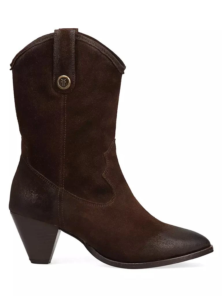 商品Frye|June Leather Cowboy Booties,价格¥2462,第1张图片