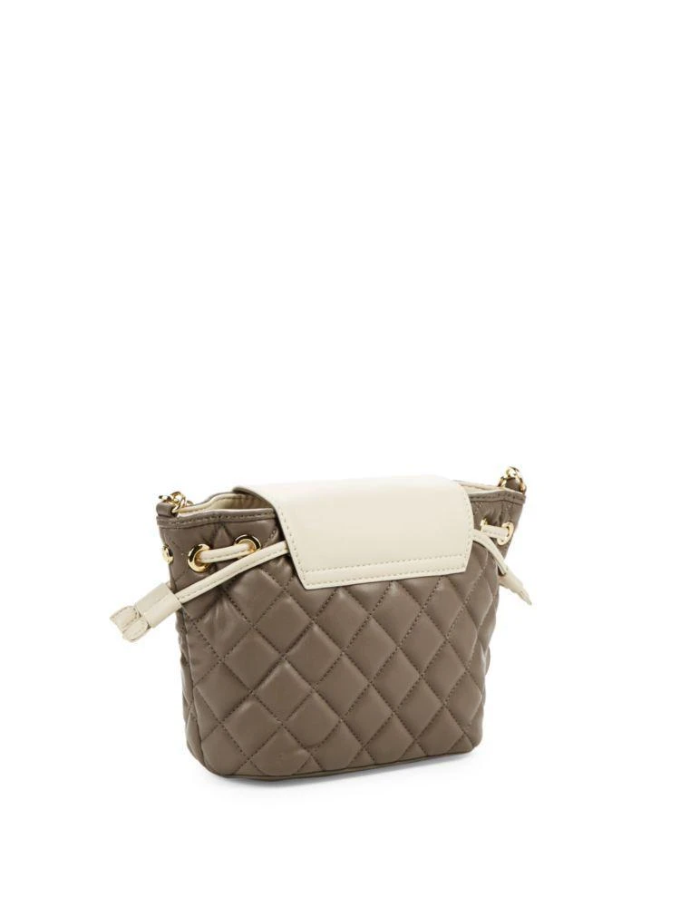 商品Moschino|Quilted Faux Leather Bucket Bag,价格¥787,第4张图片详细描述