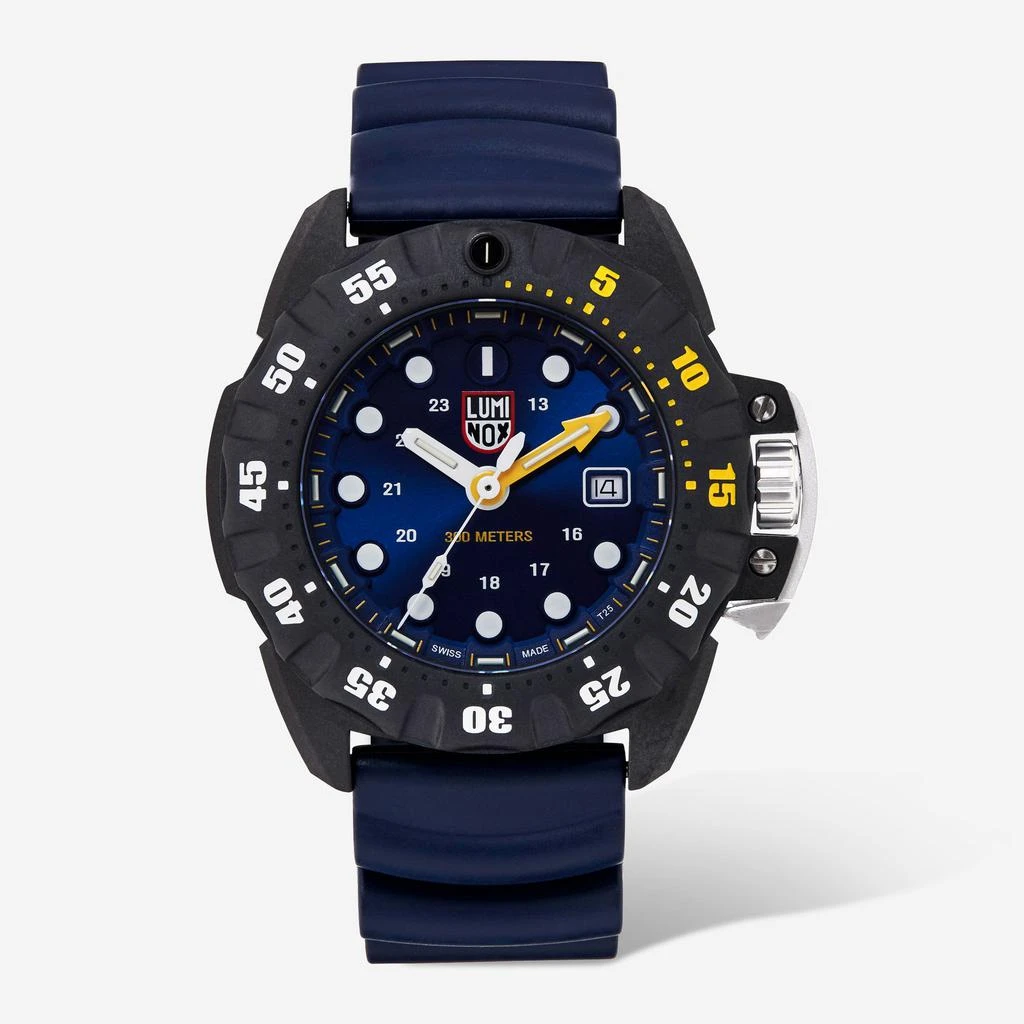 商品Luminox|Luminox Scott Cassell Deep Dive Blue 45mm Quartz Men's Watch XS.1553,价格¥2211,第1张图片