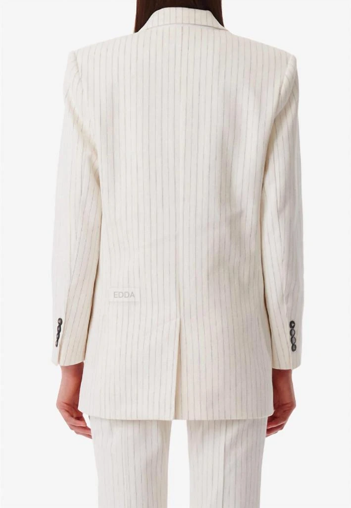 商品IRO|Edda Striped Suit Jacket In Off White/black,价格¥2521,第2张图片详细描述