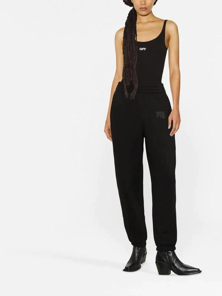 商品Alexander Wang|T BY ALEXANDER WANG WOMEN PUFF LOGO SWEATPANT IN STRUCTURED TERRY,价格¥1338,第1张图片