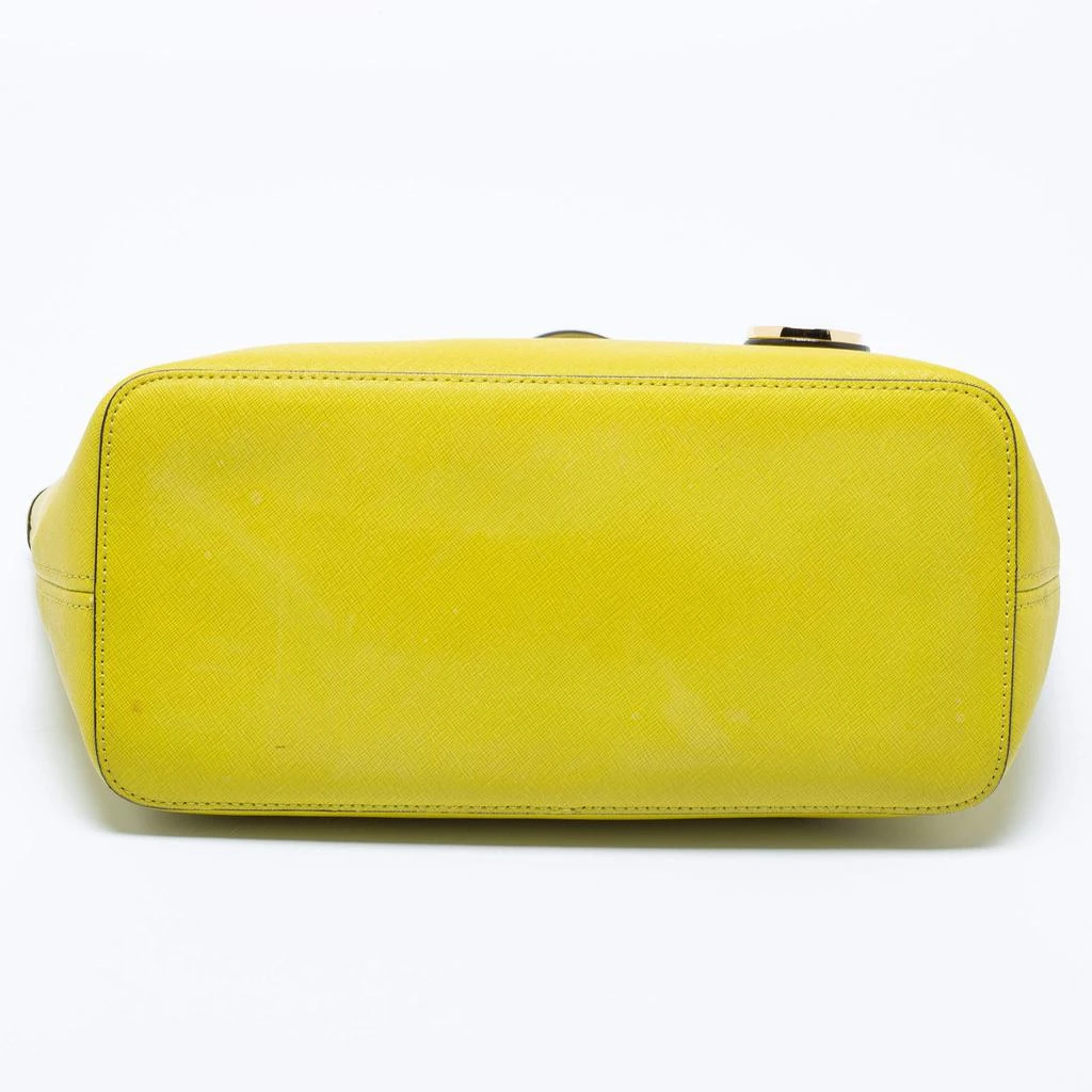 Michael Kors Neon Green Leather Small Jet Set Travel Tote 商品