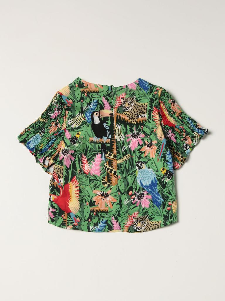 Kenzo Junior shirt with tropical print商品第2张图片规格展示