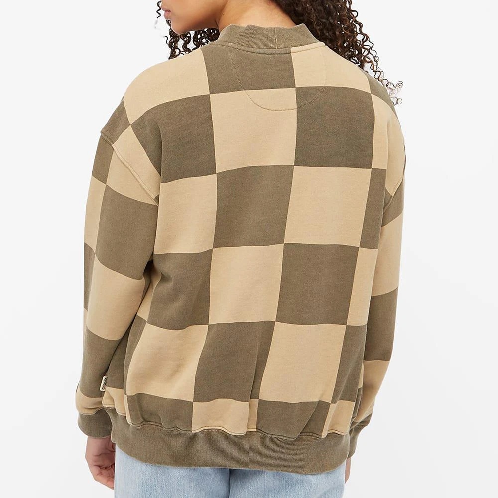 商品STUSSY|Stussy Checker Pirnt Mock Neck Fleece Sweat,价格¥841,第4张图片详细描述