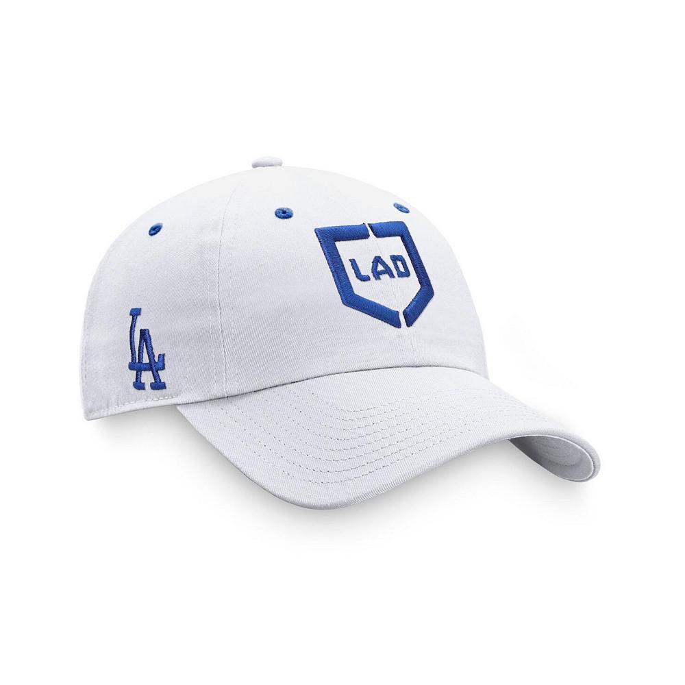 商品Fanatics|Men's Branded White Los Angeles Dodgers Iconic Home Plate Adjustable Hat,价格¥173,第1张图片