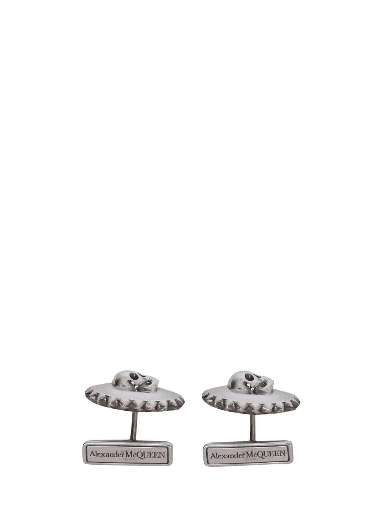 商品Alexander McQueen|Alexander McQueen Stud Skull Cufflinks,价格¥2435,第3张图片详细描述
