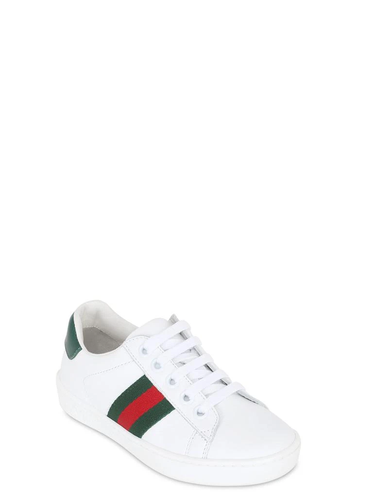 商品Gucci|New Ace Napa Leather Sneakers,价格¥3340,第2张图片详细描述