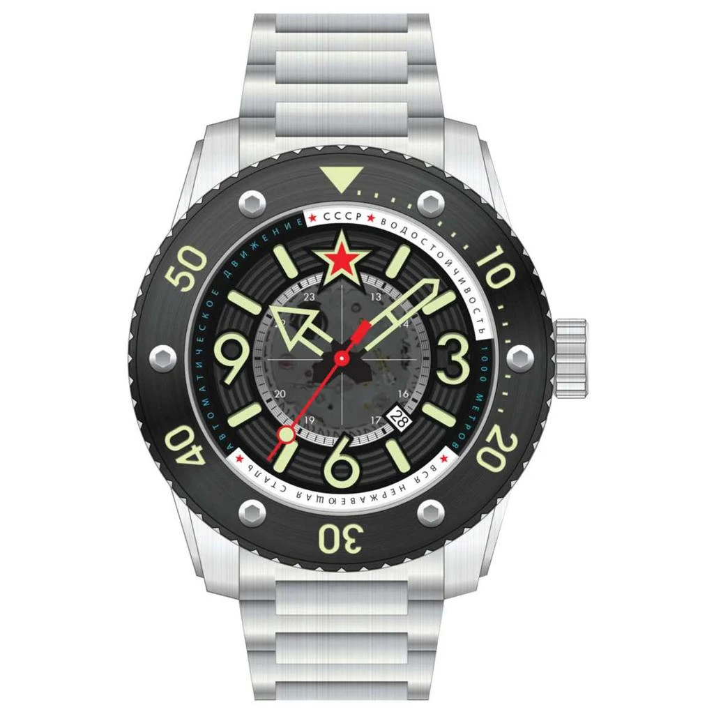 商品CCCP|CCCP Naval Barrakuda Men's Automatic Watch,价格¥2393,第1张图片