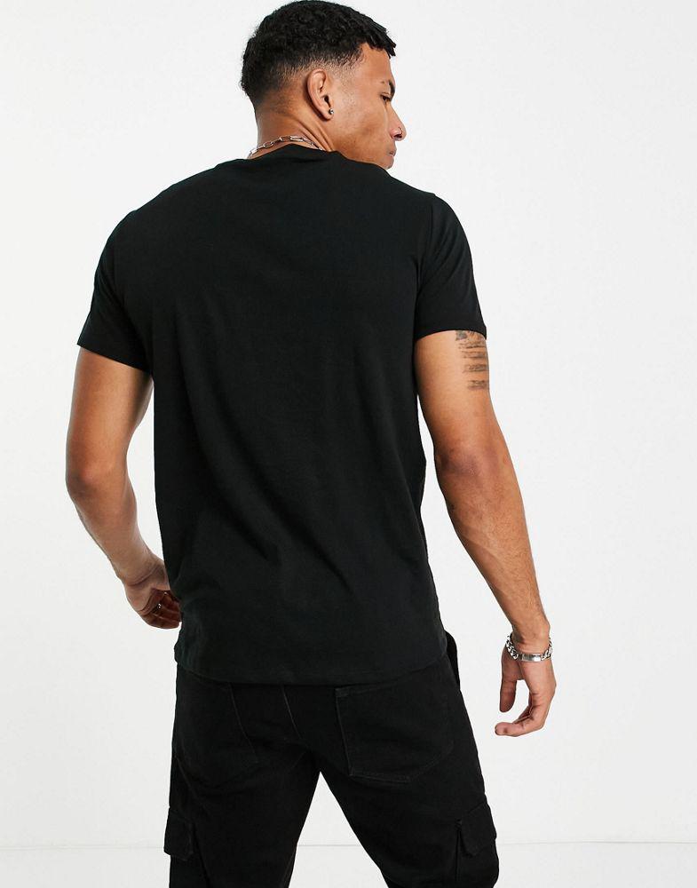 Lacoste logo pima cotton t-shirt in black商品第2张图片规格展示