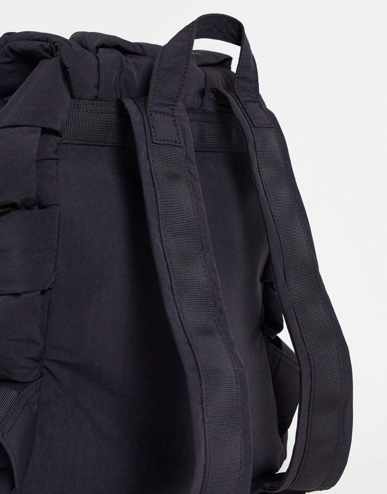 商品ASOS|ASOS DESIGN large padded weave backpack in black,价格¥263,第2张图片详细描述