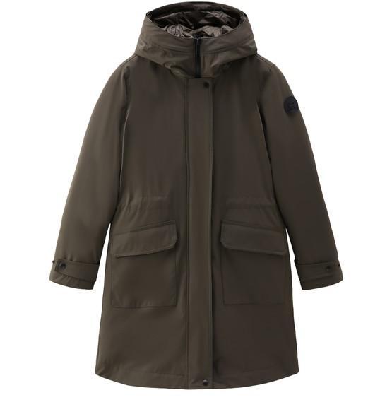 商品Woolrich|三合一长款军风派克大衣,价格¥5918,第3张图片详细描述