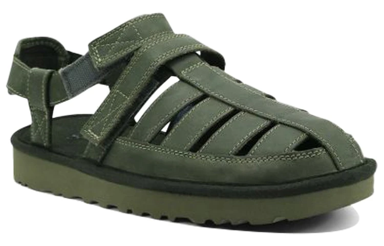 商品[国内直发] UGG|Dune Fisherman 舒适百搭 罗马凉鞋 男款 苔绿色,价格¥393,第4张图片详细描述