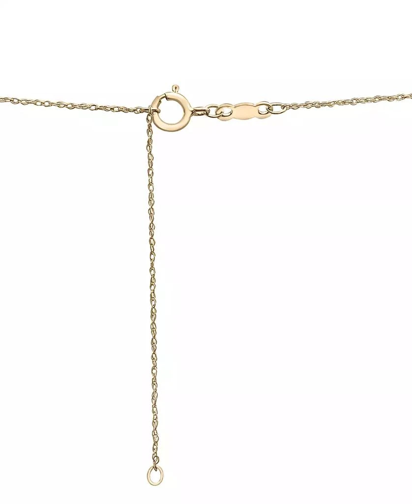 商品Macy's|Diamond Open Heart Pendant Necklace (1 ct. t.w.) in 14k White or Yellow Gold, 18" + 2" extender,价格¥24582,第4张图片详细描述