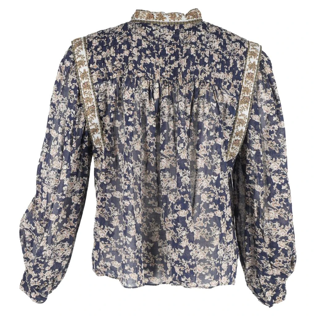 商品[二手商品] Isabel Marant|Etoile Vega Floral Print Blouse in Blue Cotton,价格¥1370,第3张图片详细描述