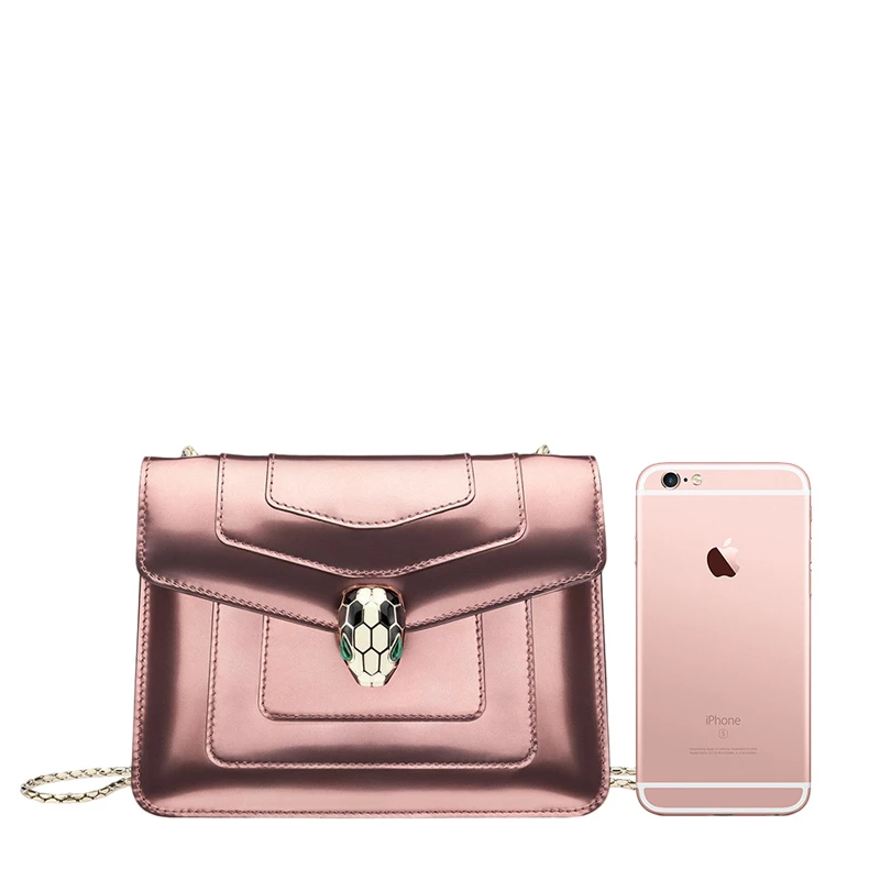BVLGARI 宝格丽 女士亮粉色小牛皮单肩包斜挎包 284800 商品
