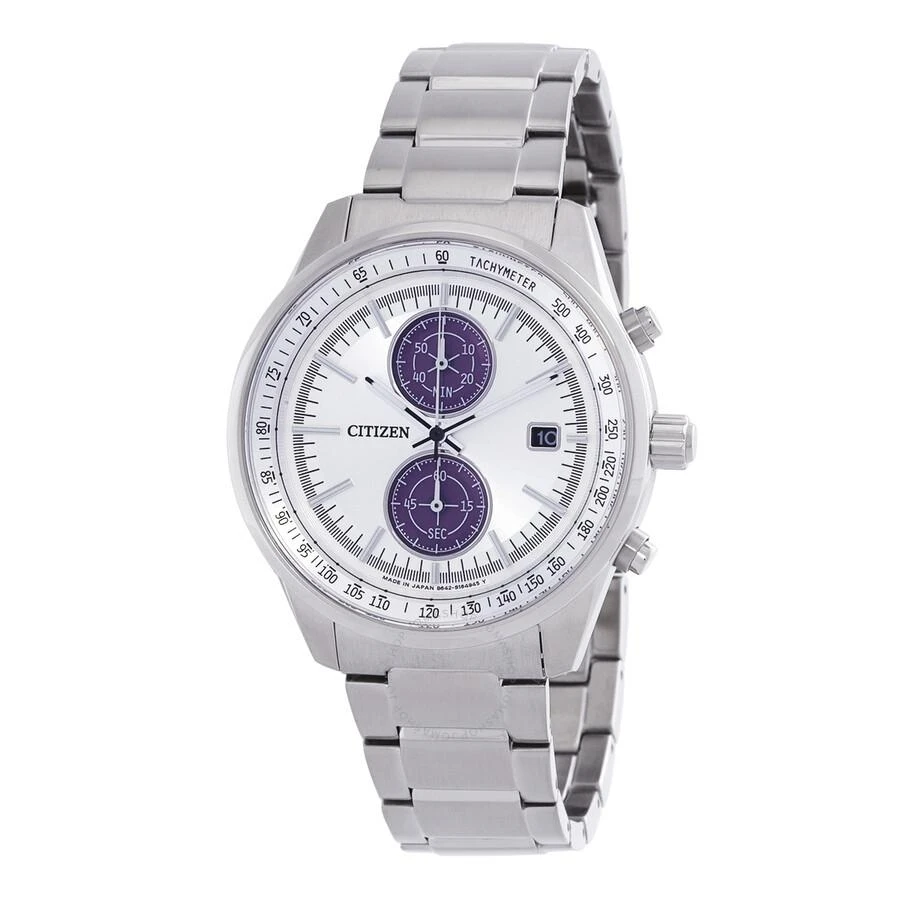 商品Citizen|Chronograph Quartz Silver Dial Men's Watch CA7030-97A,价格¥1435,第1张图片