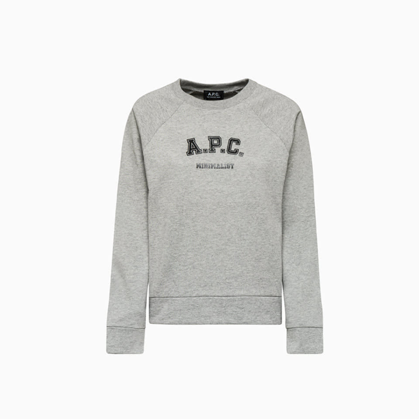 A.P.C. 灰色女士卫衣/帽衫 COESMF27677PLB商品第1张图片规格展示