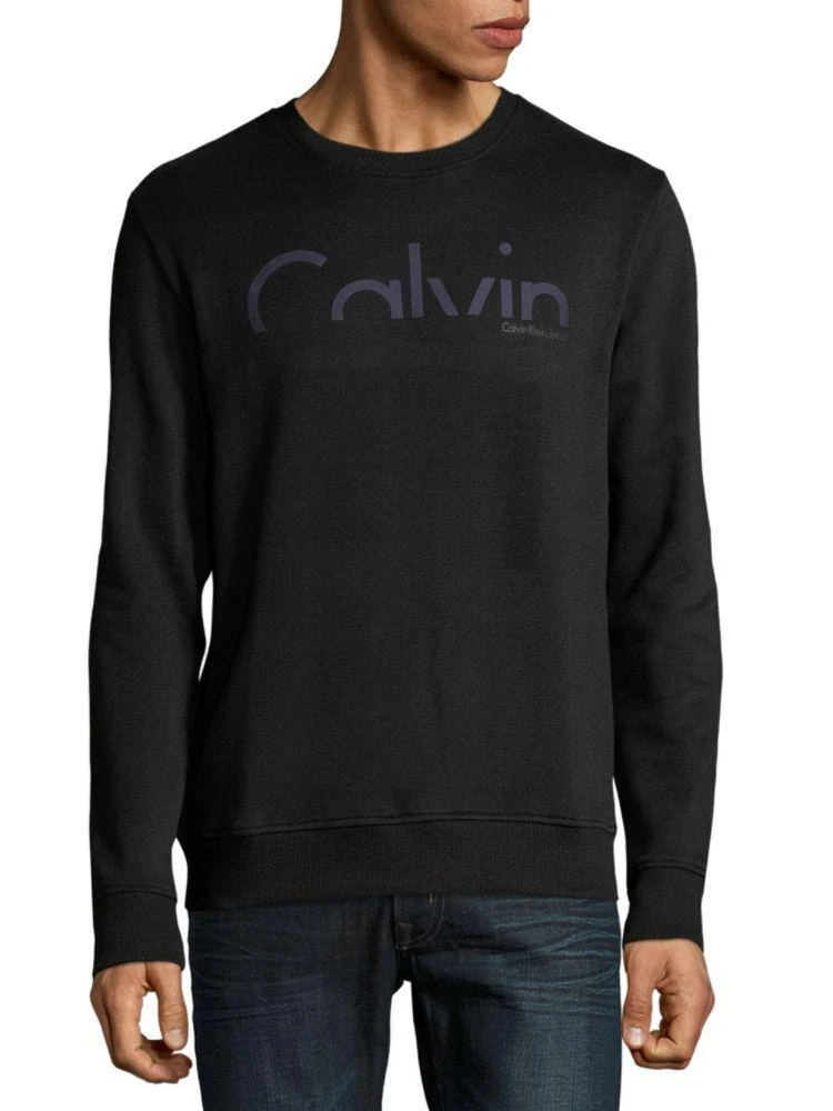 商品Calvin Klein|Graphic Cotton Sweatshirt,价格¥276,第1张图片
