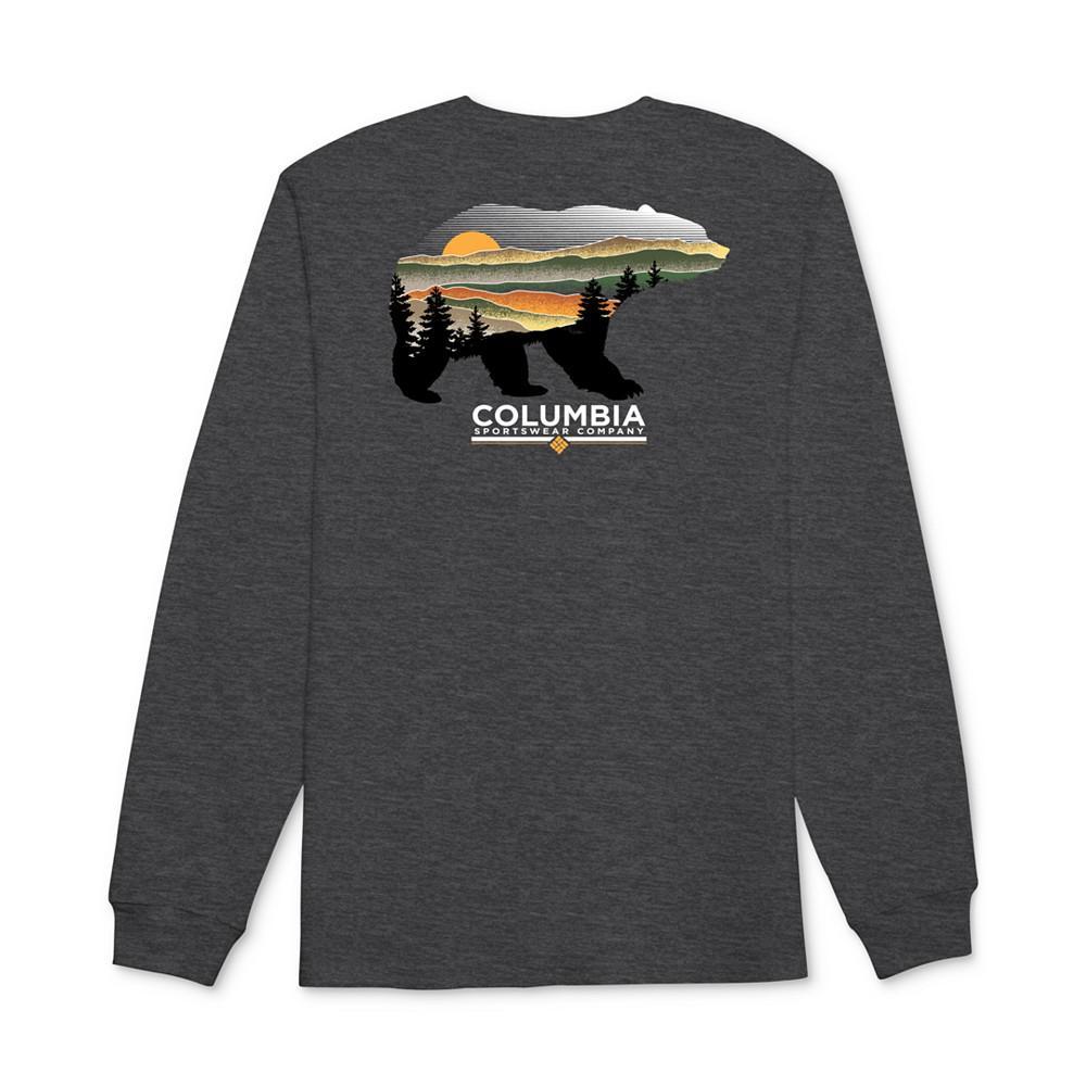 商品Columbia|Men's Sunset Kodiak Logo Graphic Long-Sleeve T-Shirt,价格¥148,第1张图片