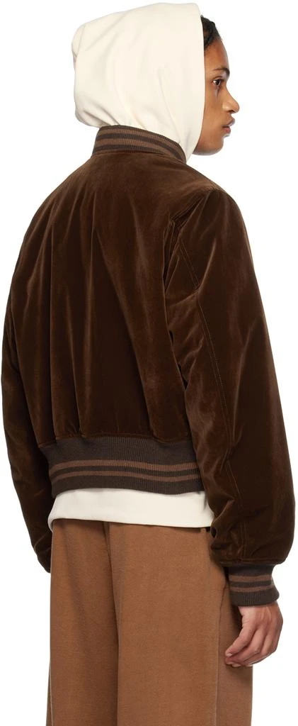 商品We11done|Brown Padded Bomber Jacket,价格¥3658,第3张图片详细描述