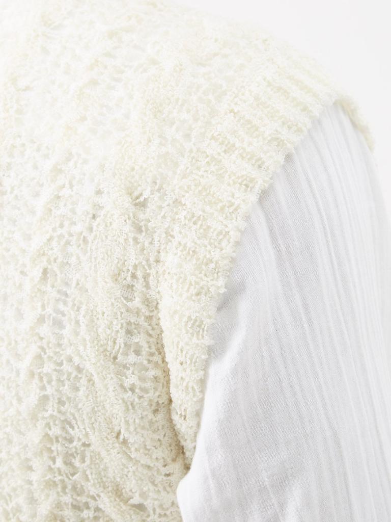 Cable-knit sweater vest商品第4张图片规格展示