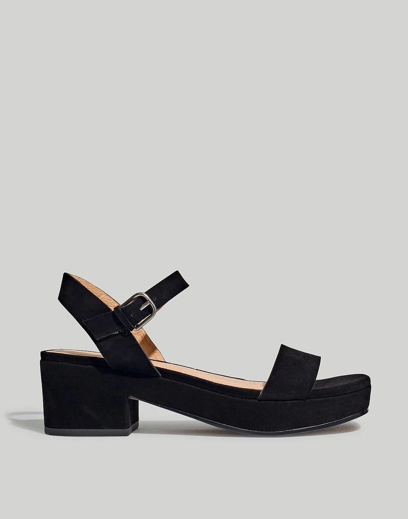 商品Madewell|The Lina Platform Sandal in Suede,价格¥932,第2张图片详细描述