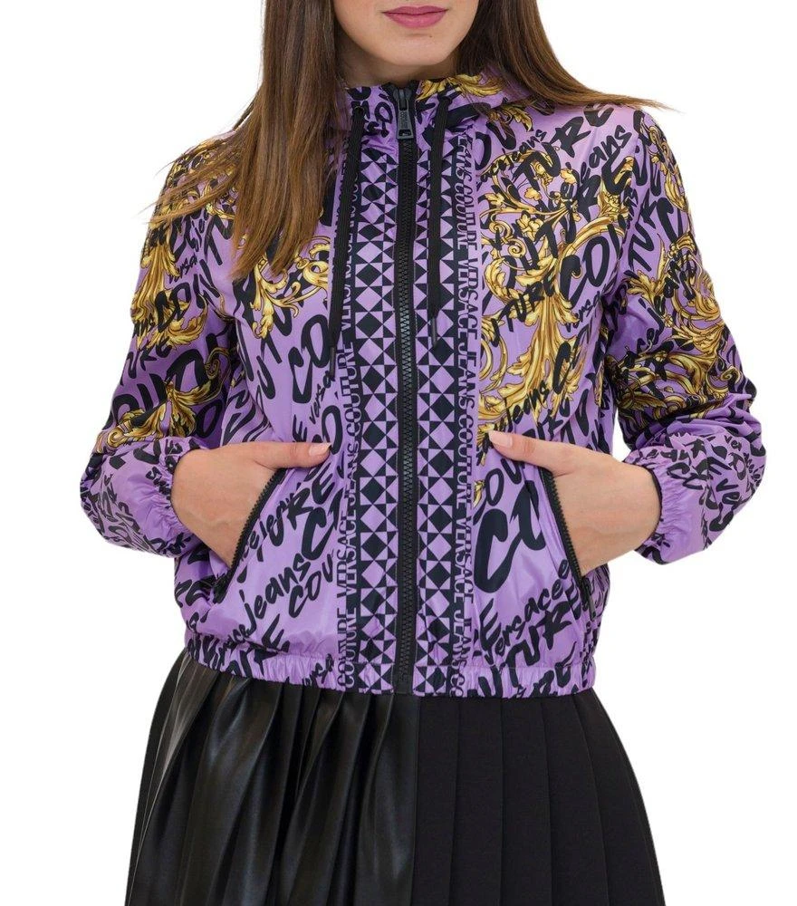 商品Versace|Versace Jeans Couture Baroque Printed Zip-Up Jacket,价格¥1929,第1张图片