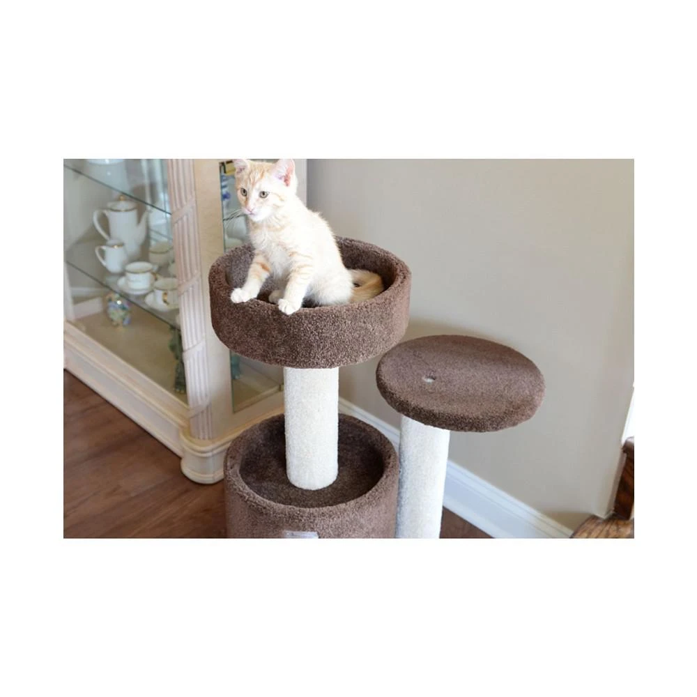 商品Macy's|Carpeted Real Wood Cat Tree Condo,价格¥1651,第5张图片详细描述