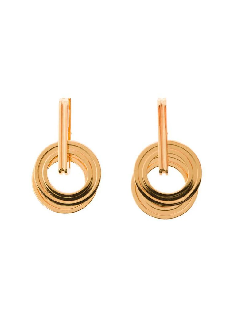 商品Leda Madera|Sophia Gold Plated Brass  Earrings Leda Madera Woman,价格¥2001,第1张图片