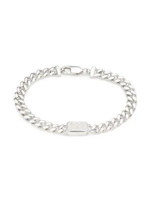 商品Effy|Sterling Silver & 0.20 TCW Diamond Link Bracelet,价格¥3114,第1张图片