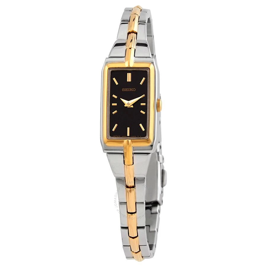 商品Seiko|Quartz Black Dial Two-tone Ladies Watch SWR046,价格¥1155,第1张图片