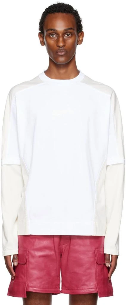 商品Jacquemus|Off-White Le Papier 'Le T-Shirt Crema' Long Sleeve T-Shirt,价格¥837,第1张图片