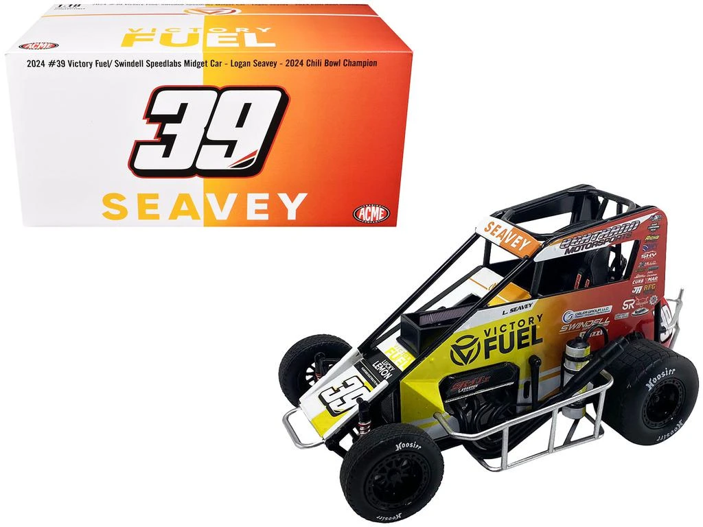 商品ACME|Midget Sprint Car #39 Logan Seavey "Victory Fuel" Swindell Speedlabs Champion "Chili Bowl" (2024) 1/18 Diecast Model Car by ACME,价格¥1370,第2张图片详细描述