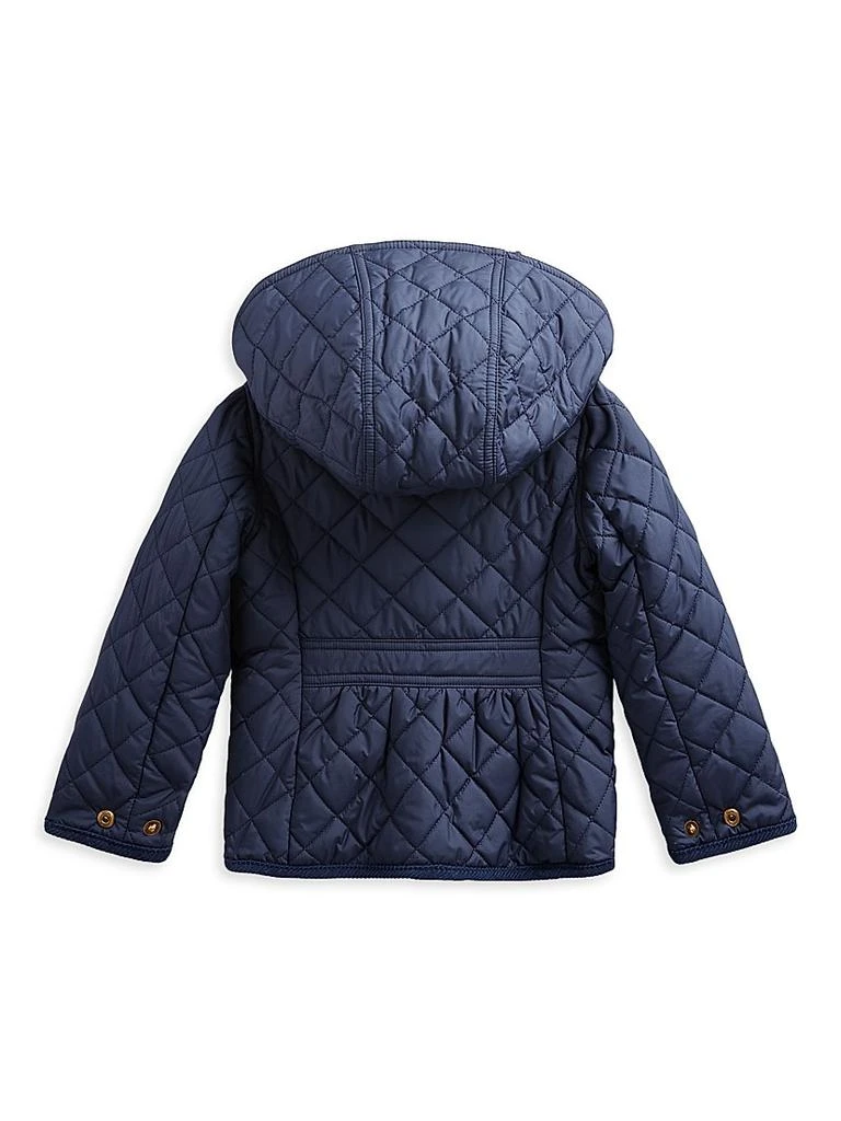 商品Ralph Lauren|Little Girl's & Girl's Quilted Hooded Jacket,价格¥695,第2张图片详细描述