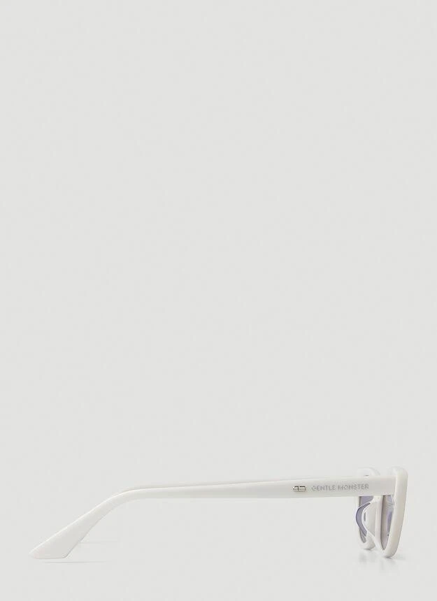 商品GENTLE MONSTER|Pesh Cat Eye Sunglasses in White,价格¥2343,第3张图片详细描述