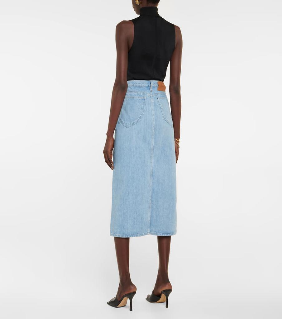 商品FRAME|Le Italien high-rise denim midi skirt,价格¥1817,第5张图片详细描述