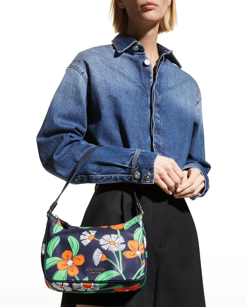 商品Kate Spade|sam the little better daisy vines-print small shoulder bag,价格¥674,第2张图片详细描述