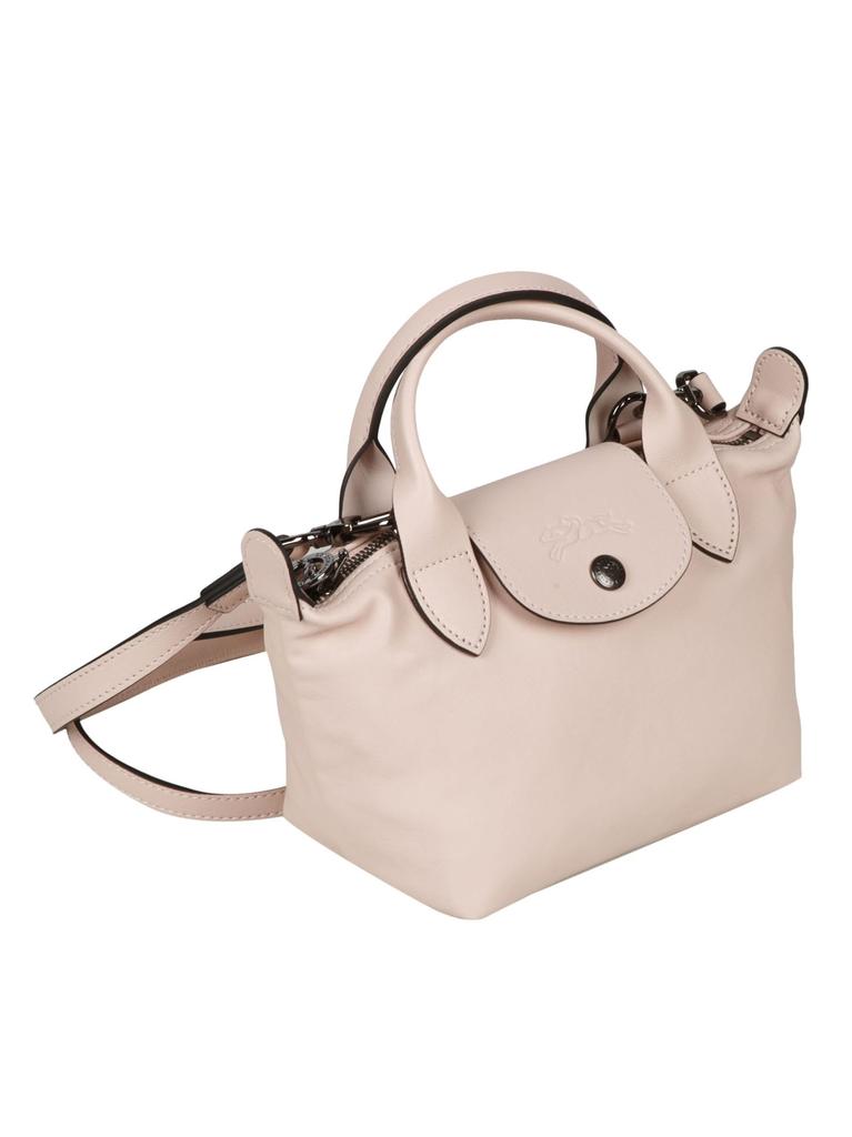 Longchamp Top Zip Buttoned Flap Small Shoulder Bag商品第2张图片规格展示