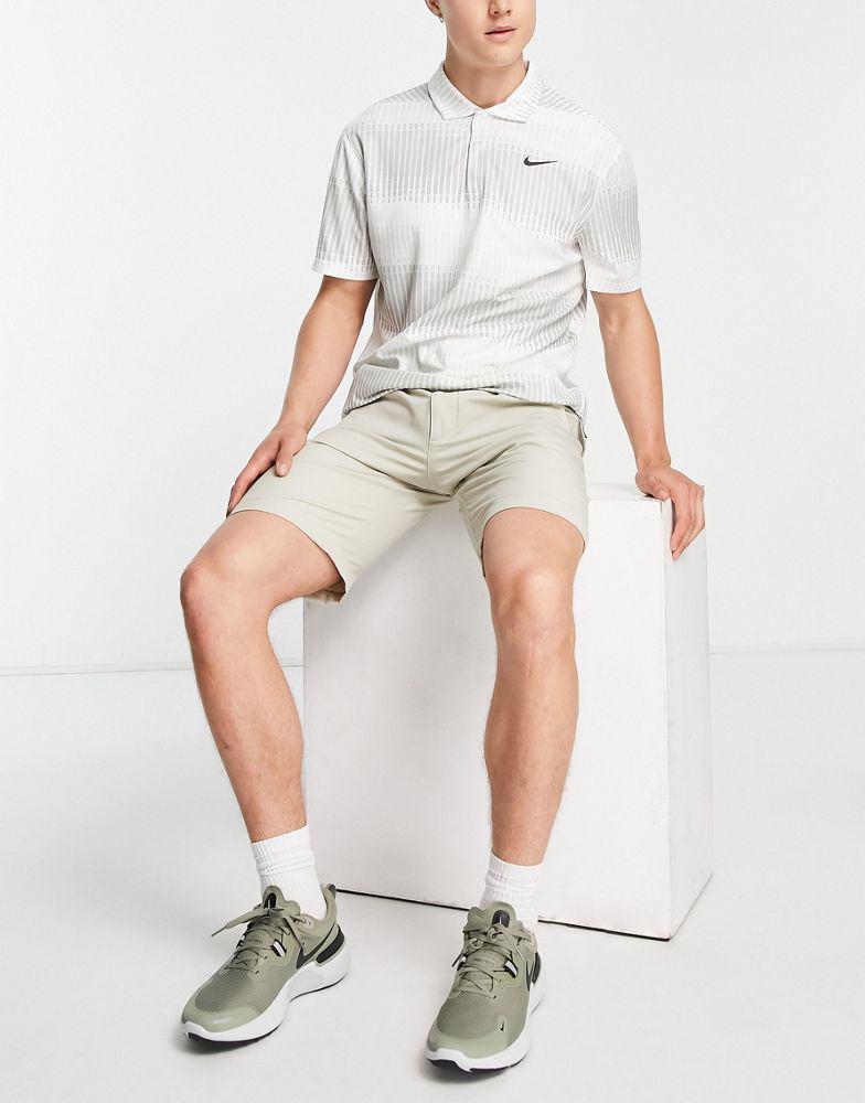 Nike Golf Tiger Woods Dri-FIT ADV printed polo in white商品第4张图片规格展示