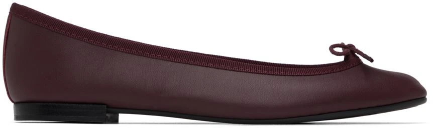 商品Repetto|Burgundy Cendrillon Ballerina Flats,价格¥1122,第1张图片