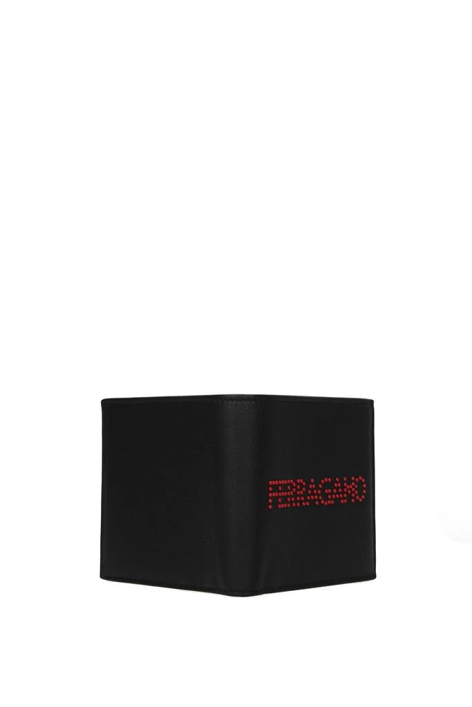 商品Salvatore Ferragamo|Wallets Leather Black Red,价格¥1209,第3张图片详细描述