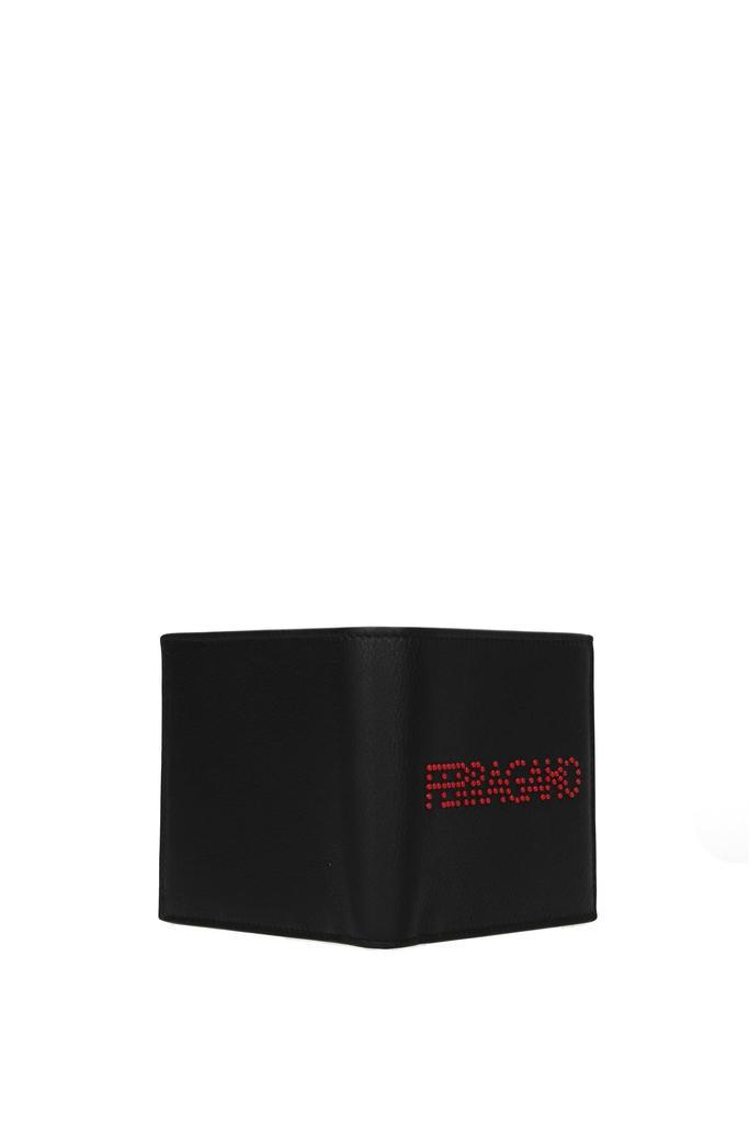 商品Salvatore Ferragamo|Wallets Leather Black Red,价格¥1191,第5张图片详细描述
