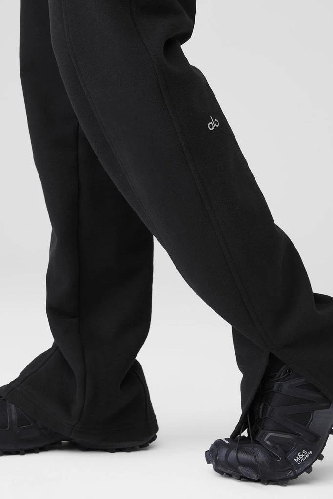 商品Alo|High-Waist Free Time Straight Leg Sweatpant - Black,价格¥954,第5张图片详细描述
