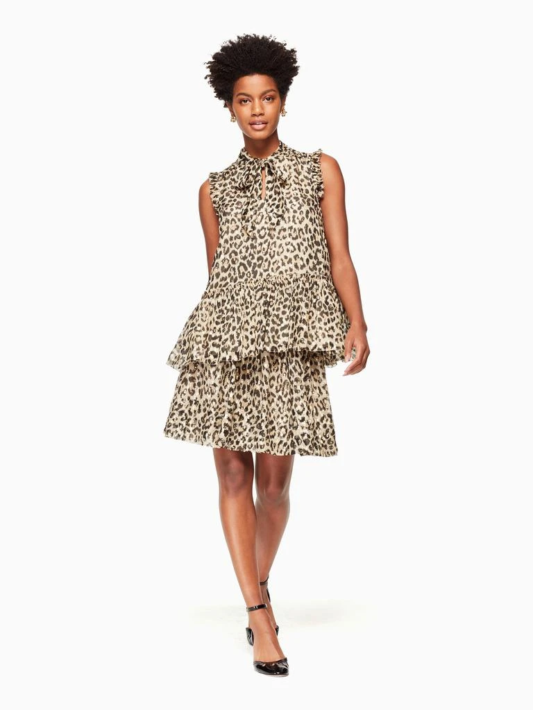 商品Kate Spade|leopard-print clipped dot skirt,价格¥1333,第4张图片详细描述