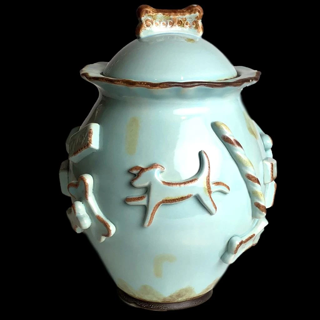 商品Carmel Ceramica|Dog Treat Jar - Baby Blue,价格¥515,第1张图片