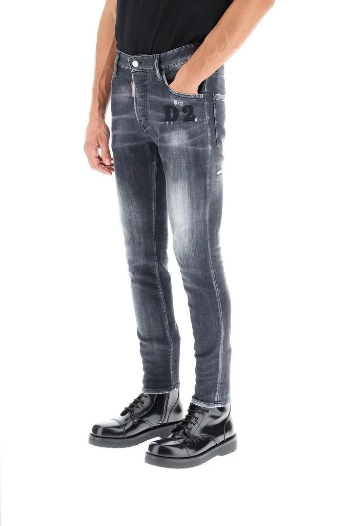 商品DSQUARED2|Dsquared2 black clean wash skater jeans,价格¥2959,第4张图片详细描述