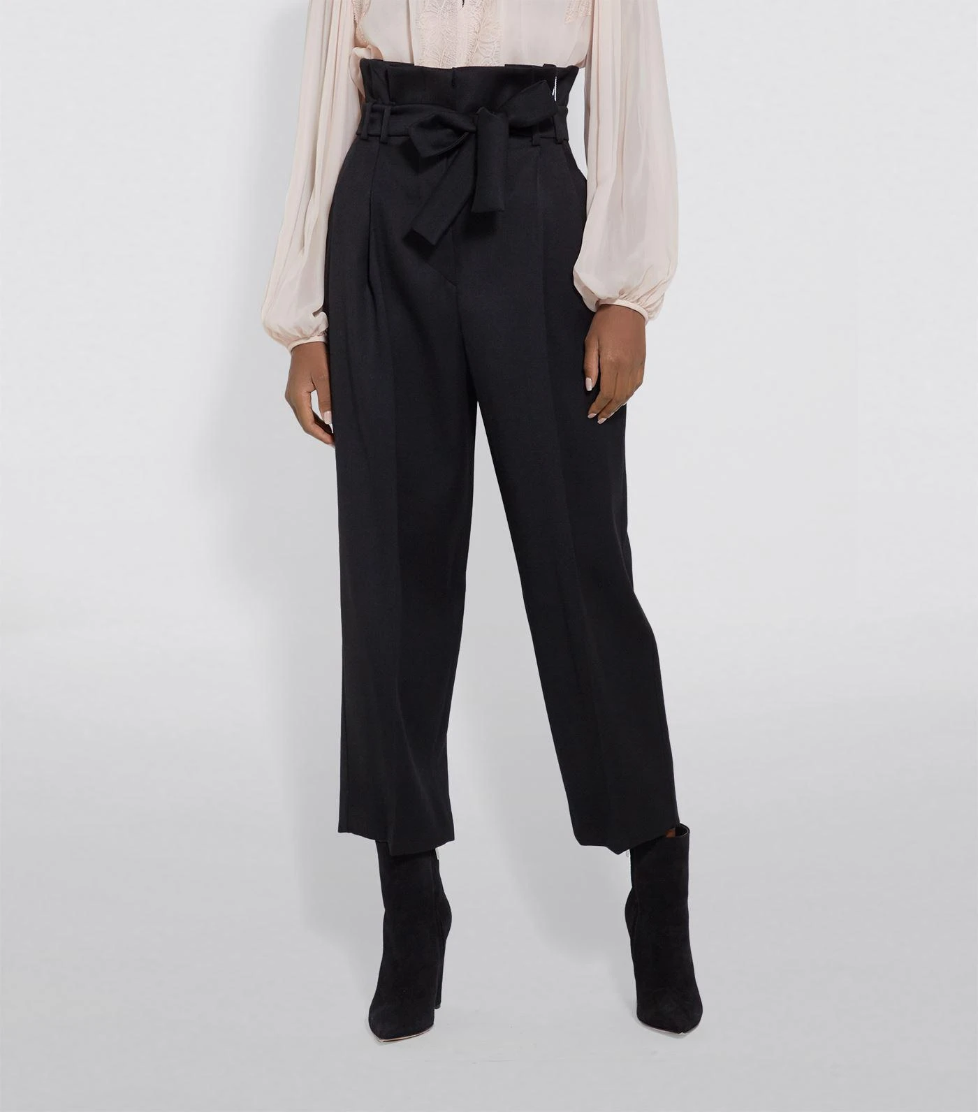 商品Max Mara|Wool Belted Trousers,价格¥2296,第2张图片详细描述