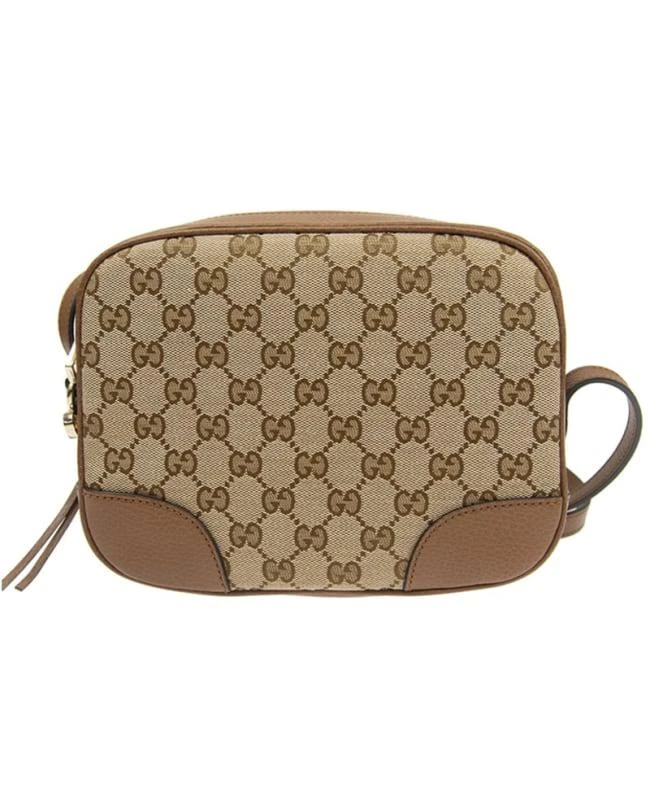 商品Gucci|Gucci Guccissima Beige Canvas with Leather Trim Women's Crossbody Bag 449413 KY9LG 8610,价格¥11178,第1张图片