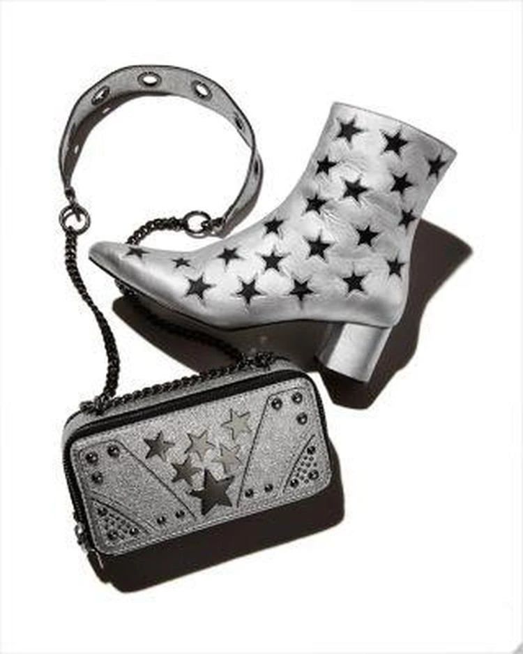 Madison Metallic Star Cutout Booties 商品